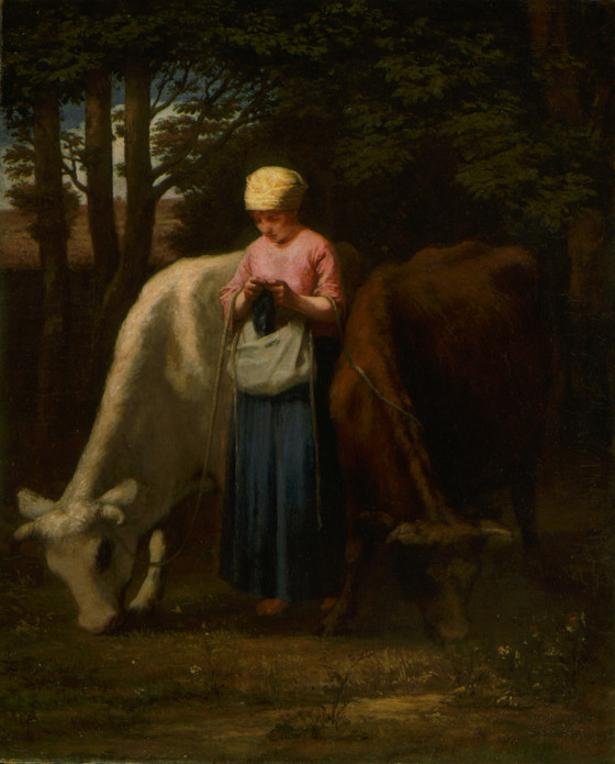 Girl with Cows